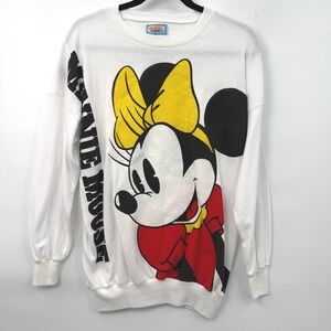 Sunday Comics Vintage Minnie Mouse Sweatshirt Size M Disney Rare Retro